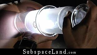 yo big ass bondage slut gets intense injection pounding