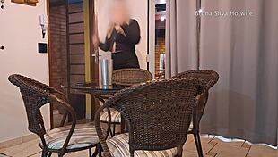 bruna silva hotwife gets ready for black bull at home