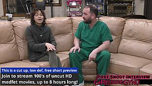 Doctor Sounds Brooklyn Rossi's Shaved Urethra Close-Up in Tampa Clinic