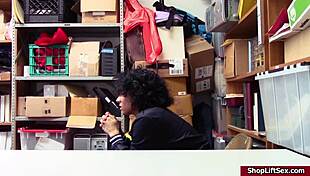 Maya caught shoplifting takes lps monster cock deep inside