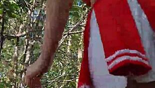 Hear those waves crash while i walk barefoot on seashore, forest upskirt tease??