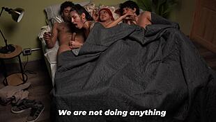 Friends' Playful Foursome Sparks Bedroom Heat After Party