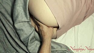 step-mom lets me crash in her bed from creepy noises 👻😏