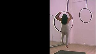 my pinay babe poles in heels and nails aerial hoops so sexy