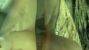 Shemale Ting Xuan Plugs Ass Outdoors Strips Panties Masturbating