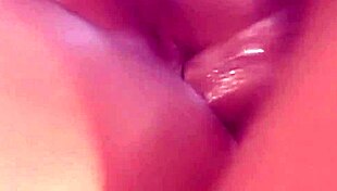 busty babe in glasses, watch her lick as brunette rides cock doggystyle deepthroat cum
