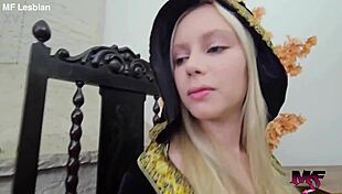 brazilian girls kiss passionately unleashing golden temptation monster lesbian action in dragons house