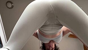 Beta Boy Eyes Milf's Saggy Tits Workout Striptease Humiliation