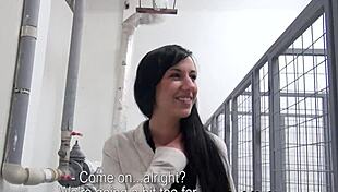 euro amateur couple picked up in public pov fucked hardcore indoors with monster cock