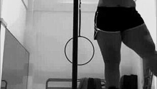 my pinay babe poles in heels and nails aerial hoops so sexy