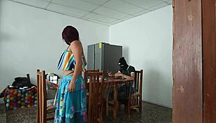 Sinful Latina Maid Spreads Pretty Pussy for Daddy Domination