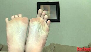 Asia Zo's perky tits steal show in footjob and toe sucking compilation