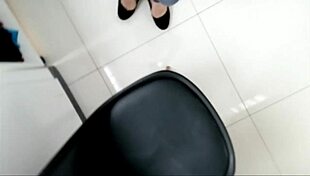 Latina Brunette Busty Friend Discovers Bathroom Toy Play Then Breaks Ass