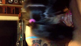 i couldnt resist givin this beautiful blue-eyed teen amateur the sloppiest blowjob ever