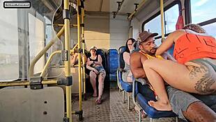 Married Woman Seduces Bus Stranger Passionately