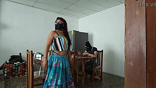 Sinful Latina Maid Spreads Pretty Pussy for Daddy Domination