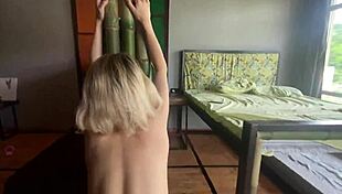 Petite Asian Girlfriend Fucks Hard Outdoors in Friend's Apartment