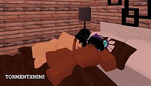 ROBLOX Busty Girl Rides Boyfriend Cowgirl Before Doggystyle Cumshot!