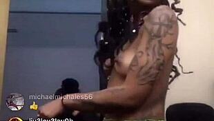 i caught that instagram live slip showing her dark nipples