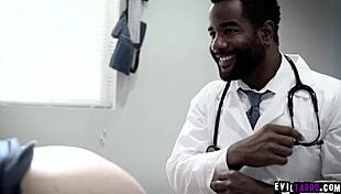 Ebony Doctor Tyler Knight Exploits Teen Patient Maddy O'reilly in Anal Sex Exam