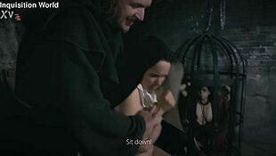 sweet nun whore licks toes while getting roughly fucked