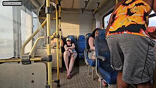 Married Woman Seduces Bus Stranger Passionately