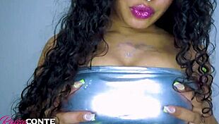she plopped on her friend's boyfriend's hard dick and took a mouthful cumshot!