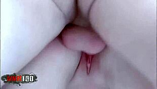 blonde ava swallows cock super deep right on beach!