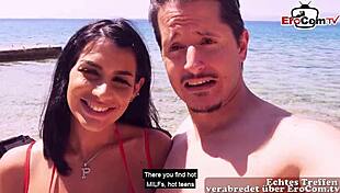 i picked up two hot latinas on the beach for some fun