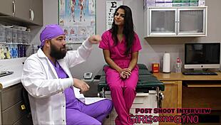 misty addams plays perverted podiatrist with feet licking and toe sucking backstage fetish