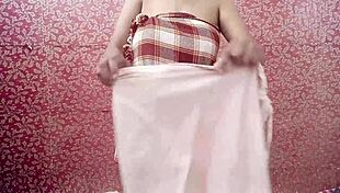 stepaunt grabs stepnephew's monster cock hooking her bra