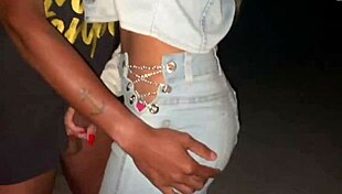 Beautiful Mature Wife Cuckolds Husband with Cute Brunette Friend in Public Amateur Fuck Cum on Ass and Mouth