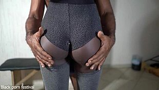 hey stepdad catches skinny ebony beauty filming sexy vid then fucks her?