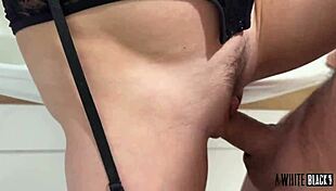 while hubby's sipping coffee i'm ridin' his friend's fist n' cock in bathroom cum dump!!