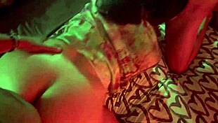 hubby watches me threesome ride my lover's cock at home