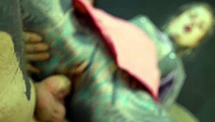 Inked hippies solo dildo gaping asshole play 😈🍑