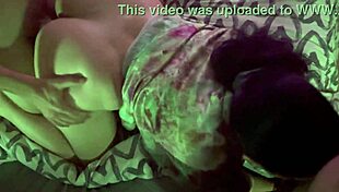 hubby watches me threesome ride my lover's cock at home