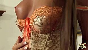 Watch her strut in heels then ram that huge dildo balls-deep into her tight ass?