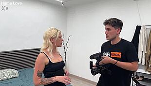 Blonde Slut Gags On Four Monster Cocks Before Double Penetration Gangbang Ravages