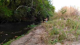 whoa, stranger at waterfall turns into hot public fuck session 💦🌊