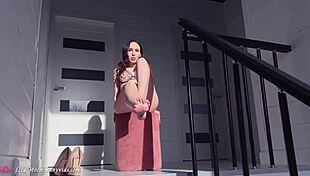 damn, this lustful big ass slut takes rough footjob then monster cock anal creampie doggystyle!