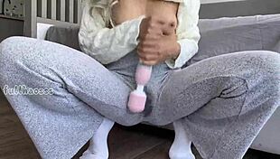 Asian Stepdaughter Fingers Tight Pussy Till Squirting Orgasm!