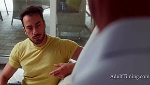 hot pearl's petite frame takes renato francis double penetration hard