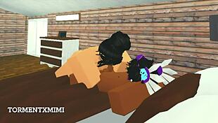 ROBLOX Busty Girl Rides Boyfriend Cowgirl Before Doggystyle Cumshot!
