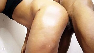 College wife takes monster cock doggystyle ripping clothes in rough homemade fuck