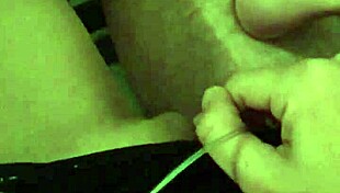 watching my wife rub pussy while i jack off then creampie cleanup suckout