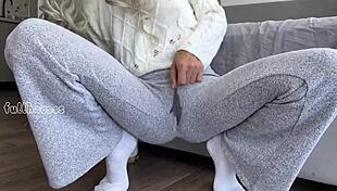 Asian Stepdaughter Fingers Tight Pussy Till Squirting Orgasm!