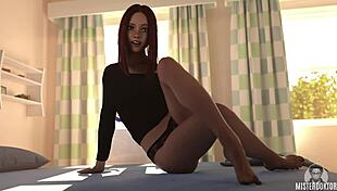 wanna see this horny milf redhead get her small tits kissed during massage?