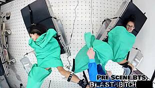 stepsister aria nicole in pov begging patient to fuck her tight nurse pussy