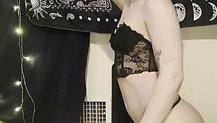 i can't stop spreading my juicy goth petite teen pussy and fat ass for you... it's so wet and tight